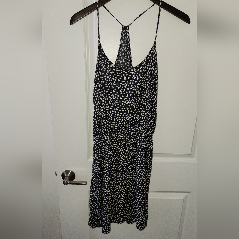 Elegant Black and White Polka Dot Dress